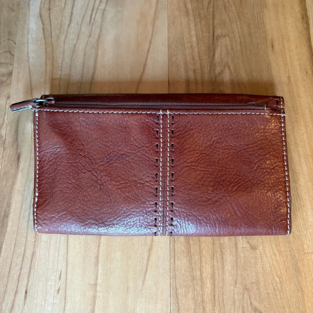 Fossil Tri-Fold Brown Leather Wallet